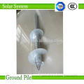 Spiral Post Helical Ground Screw Piles for Foundation of Solar Photovoltaic Brackets